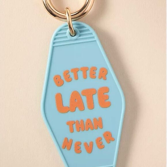 Anthropologie quote bag charm, keychain. - Picture 4 of 4